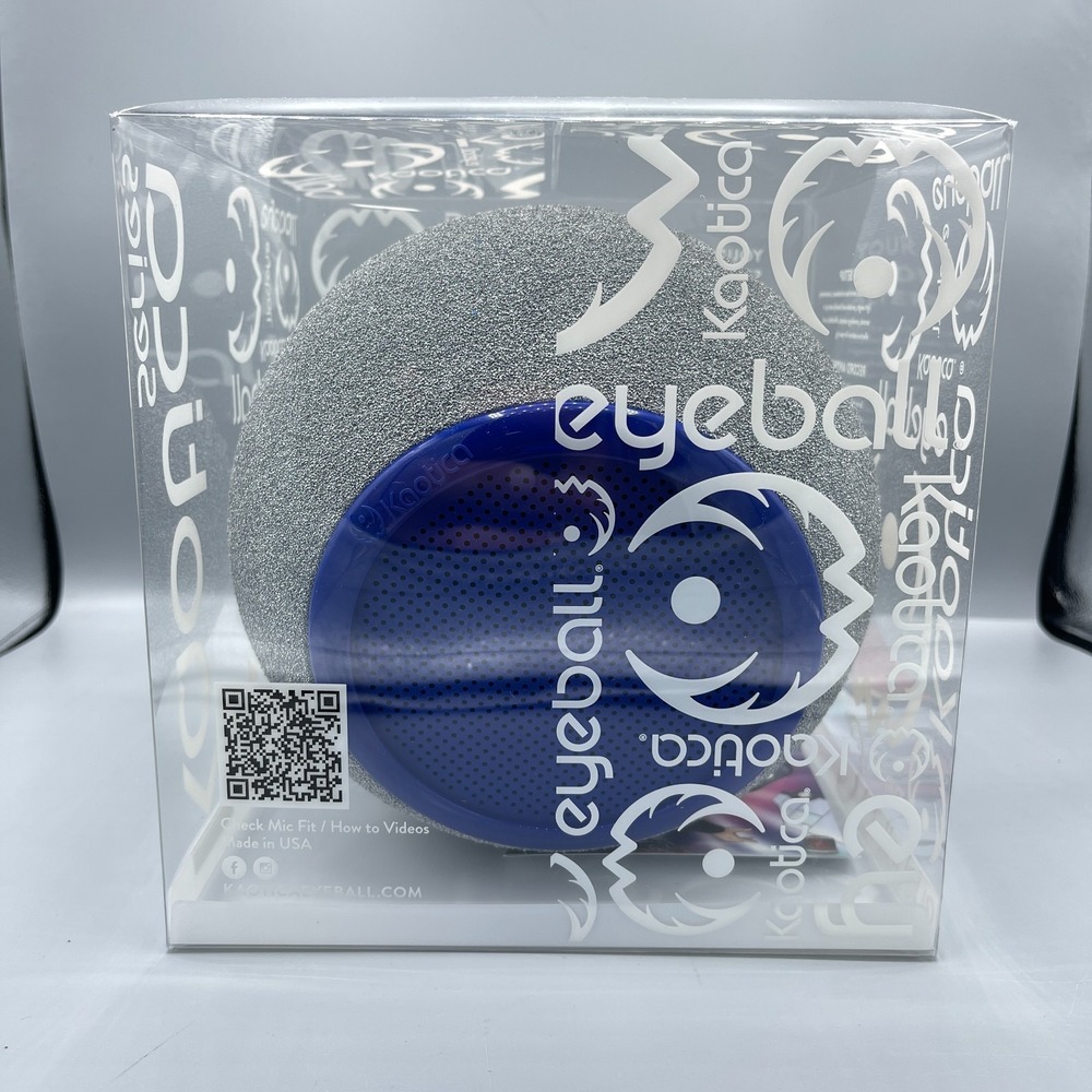 Kaotica Eyeball Acoustic Treatment Isolation Ball Blue Grill & Silver Foam Body
